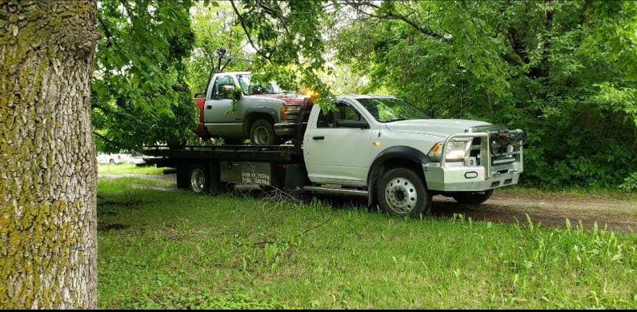 Vehicle pickup at an Edmonton home